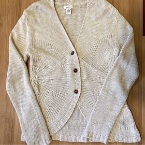Sundance Cardigan Angora Rabbits Hair Crochet Cream Woman’s Small